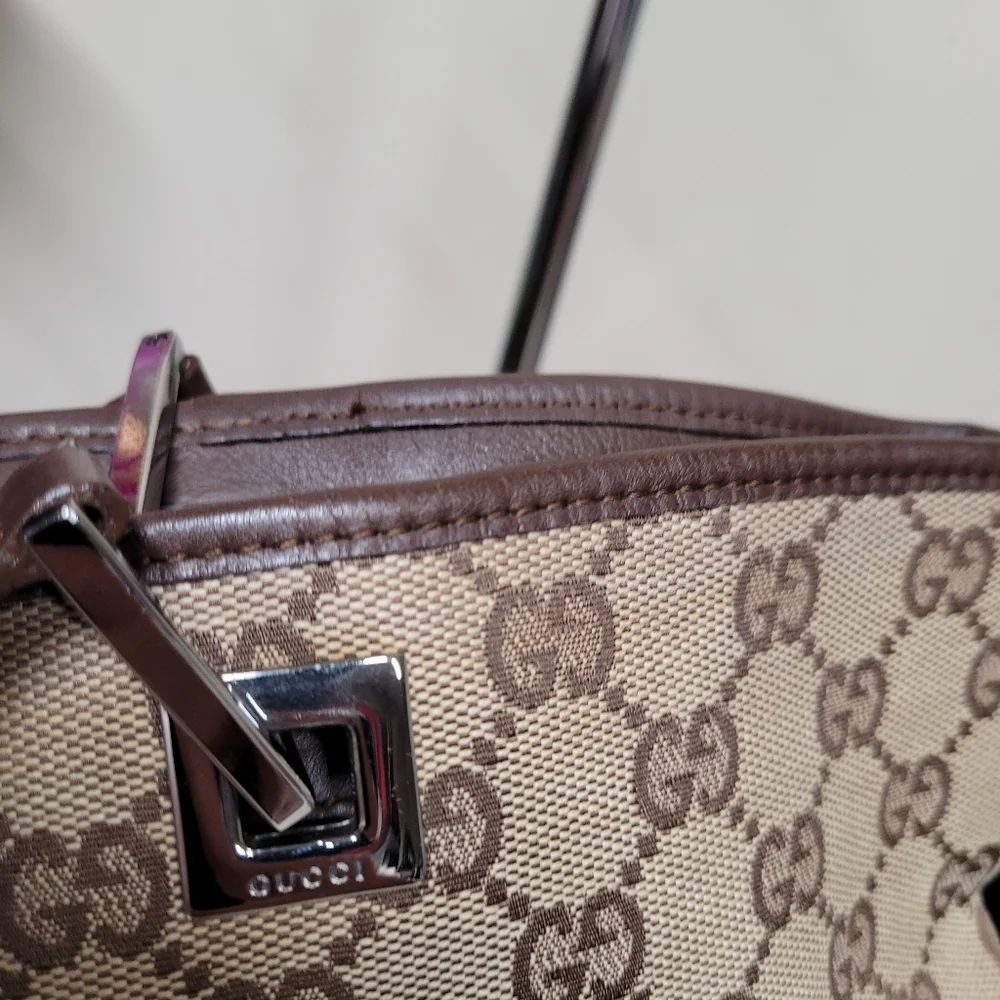 🛑SOLD🛑Gucci Beige and Brown Women's Tote Bag - Picture 4 of 9